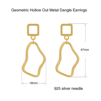 Hollow Out Twisted Earrings